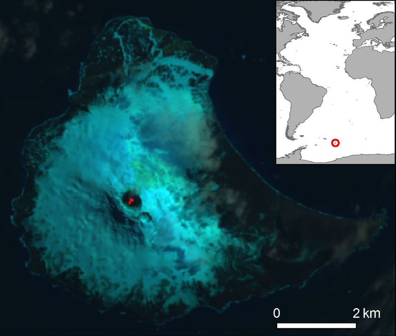 Illustration for article titled Extremely Rare Lava Lake Discovered on Remote British Island